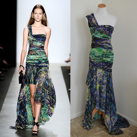 BCBGMaxAzria Dresses & Skirts - BCBG MaxAzria RUNWAY Freesia One Shoulder High Low